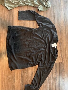 Love Black Long Sleeve Crew Top